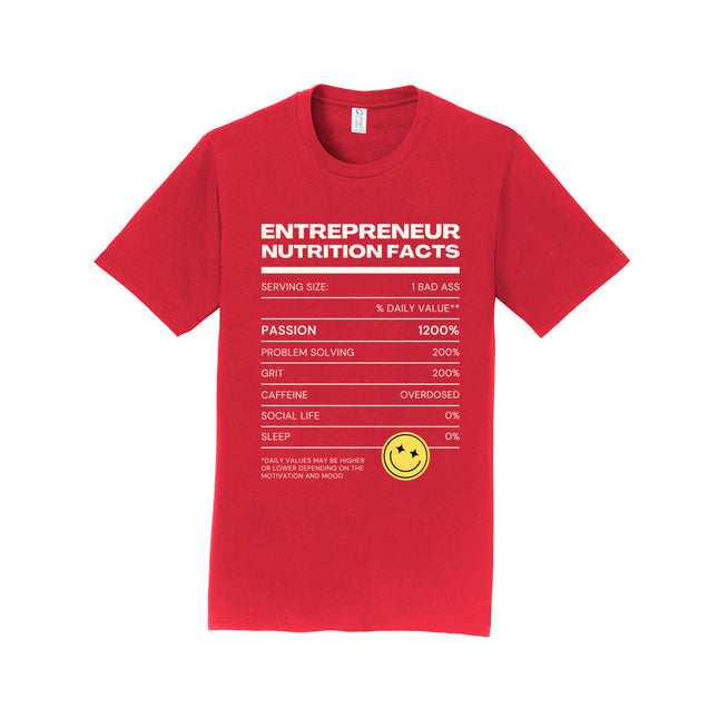 Entrepreneur Nutritional Facts Unisex T-Shirt