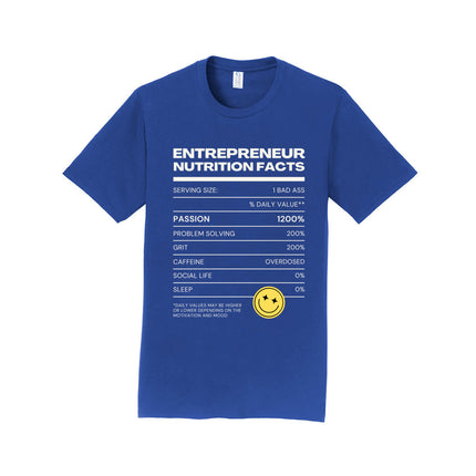 Entrepreneur Nutritional Facts Unisex T-Shirt