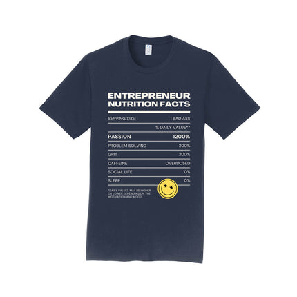 Entrepreneur Nutritional Facts Unisex T-Shirt