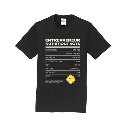 Entrepreneur Nutritional Facts Unisex T-Shirt