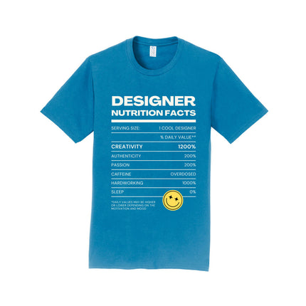 Designer Nutritional Facts Unisex T-Shirt