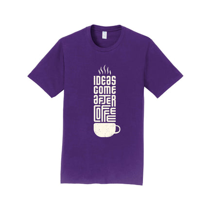 Ideas Come After Coffee Unisex T-Shirt